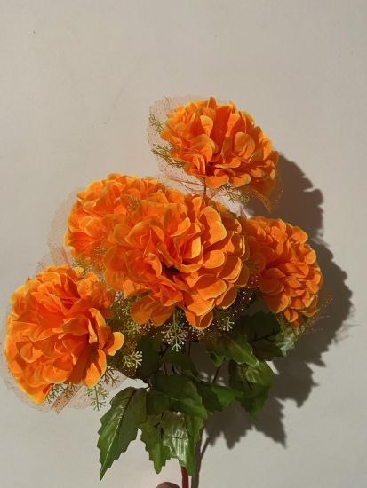 Штучні квіти Букет Калинка з фатином 6 голів ОА 00950