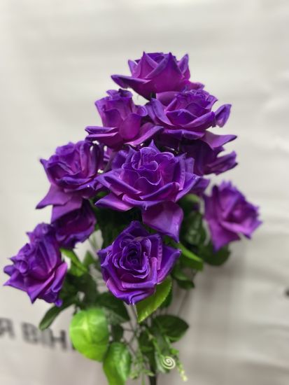 Букет Троянда 15 голів шовк