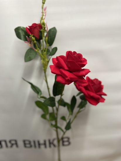 Штучні квіти Троянда 3 ІІ00880107 100 см Оксамит