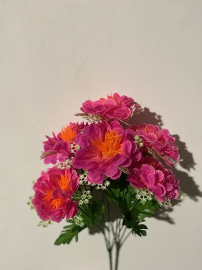 Штучні квіти Букет Калинка з добавкою пластик OA0650 6 голів