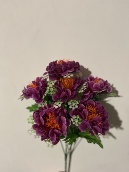 Штучні квіти Букет Калинка з добавкою пластик OA0650 6 голів