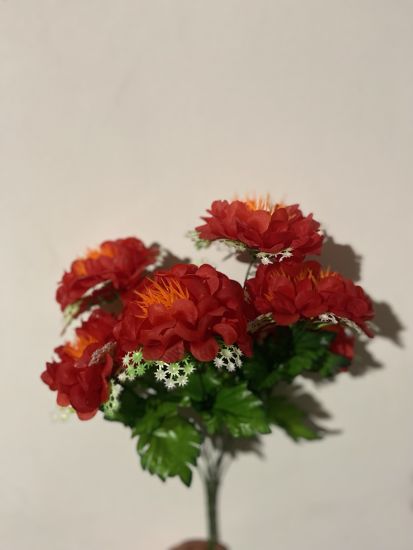 Штучні квіти Букет Калинка з добавкою пластик OA0650 6 голів