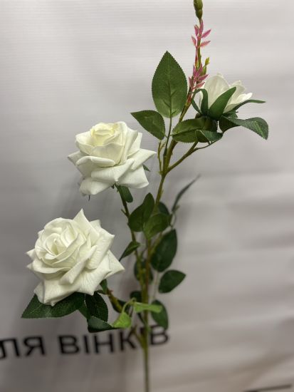 Штучні квіти Троянда 3 ІІ00880107 100 см Оксамит