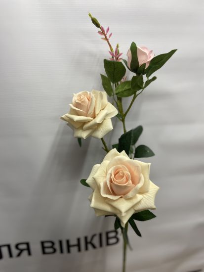 Штучні квіти Троянда 3 ІІ00880107 100 см Оксамит