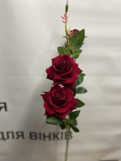 Штучні квіти Троянда 3 ІІ00880107 100 см Оксамит