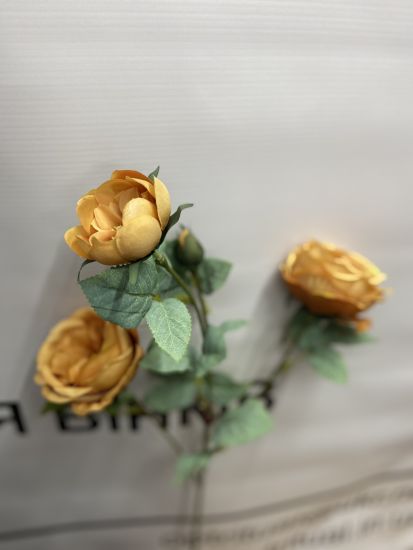 Штучні квіти Троянда шовк 5 голів ІІ055205 одиночна