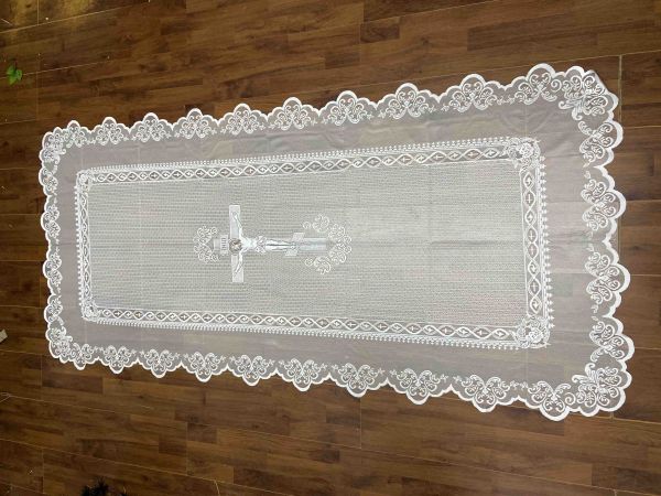 Ритуальні товари Ритуальне покривало Тюлеве RB6351350105 85-200 см Ритуальні товари Ритуальне покривало Тюлеве RB6351350105 85-200 см