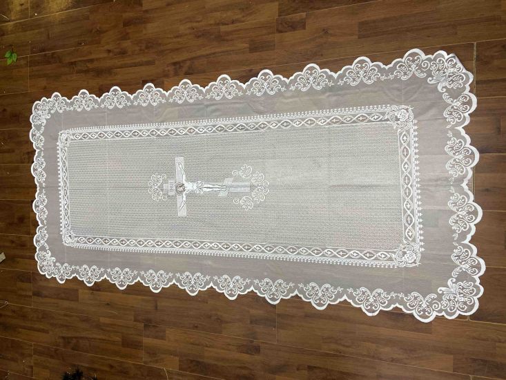 Ритуальні товари Ритуальне покривало Тюлеве RB6351350105 85-200 см