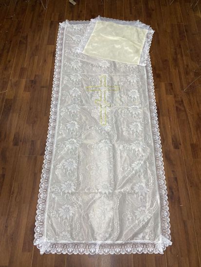 Ритуальні товари Ритуальний комплект тюлевий (Білий) RB1010422350101 85-200 см