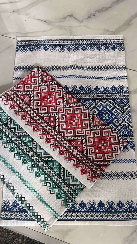 Ритуальні товари Рушник вафелька 60-40 см Ритуальні товари Рушник вафелька 60-40 см