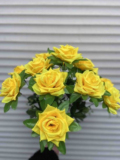 Штучні квіти Букет Троянда R008201 13 Голів
