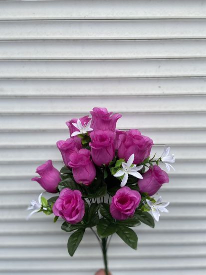 Штучні квіти Бутон Троянди  R00100101 14 Голів