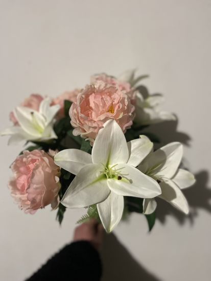 Штучні квіти Букет Лілія Піон ОА 055981 10 голів