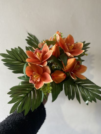 Штучні квіти Букет Орхідея Тюльпан  ОА 00385491 12 голів