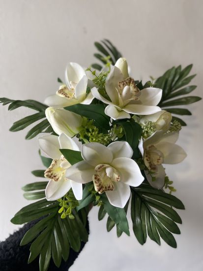 Штучні квіти Букет Орхідея Тюльпан  ОА 00385491 12 голів