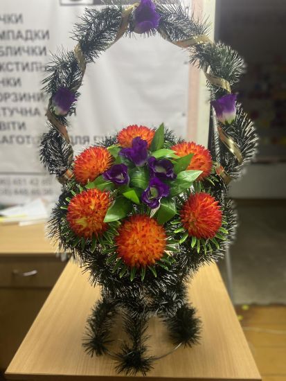 Ритуальні товари Корзина 347-2 Георгінія