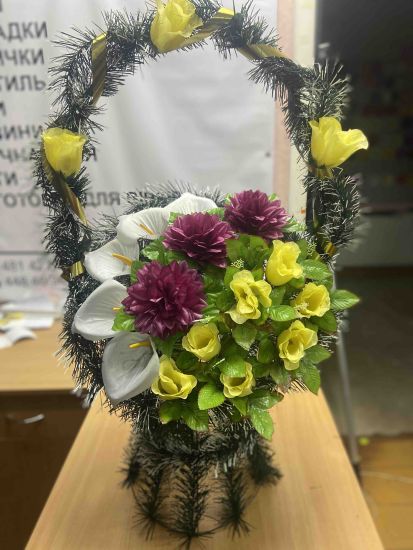 Ритуальні товари Корзина 347-3 Комбінована