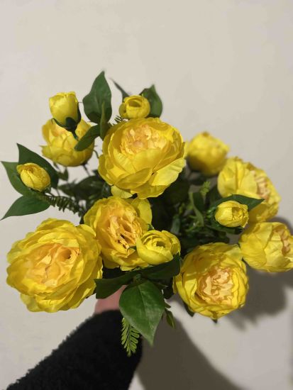 Штучні квіти Букет Піон Атлас  R00141209 14 голів