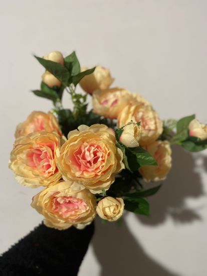 Штучні квіти Букет Піон Атлас  R00141209 14 голів