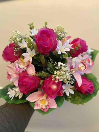 Штучні квіти Букет Троянда Орхідея з добавками OA00443510 24 голови