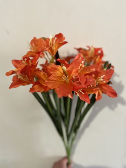 Штучні квіти Букет Амариліс  VV002850410 7 ніжок  21 голова