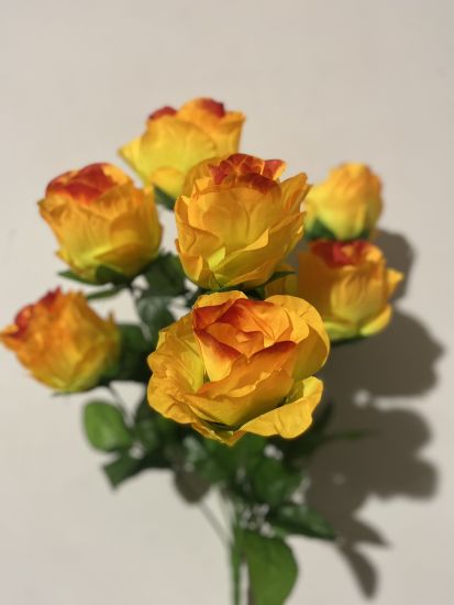 Штучні квіти Букет Бутон Троянди  7 голів  VV001750410