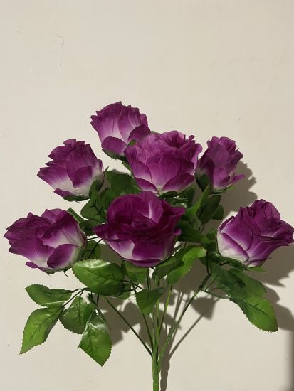 Штучні квіти Букет Бутон Троянди  7 голів  VV001750410