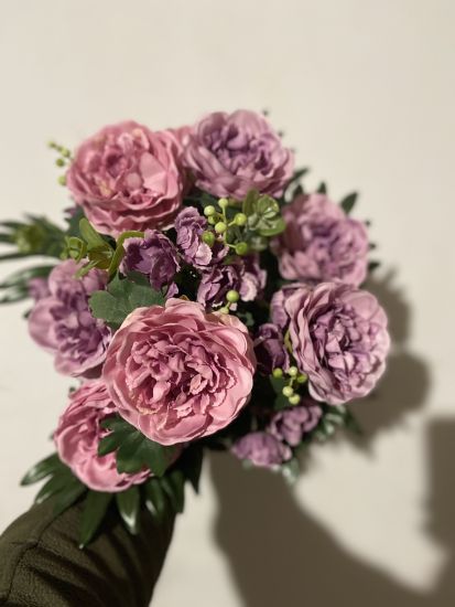 Штучні квіти Букет Троянда 100 пелюсткова ОА005450150 12 ніжок