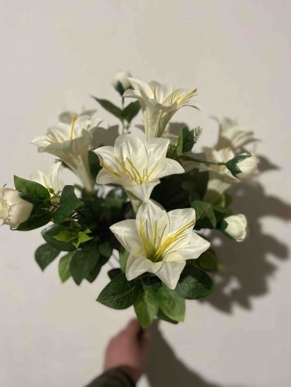 Штучні квіти Букет Лілія з добавками  14 ніжок  ОА 00270410
