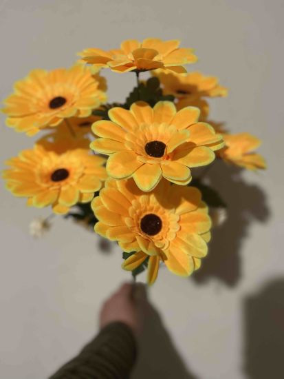 Штучні квіти Букет Ромашка з добавками  9 голів  VV001050420