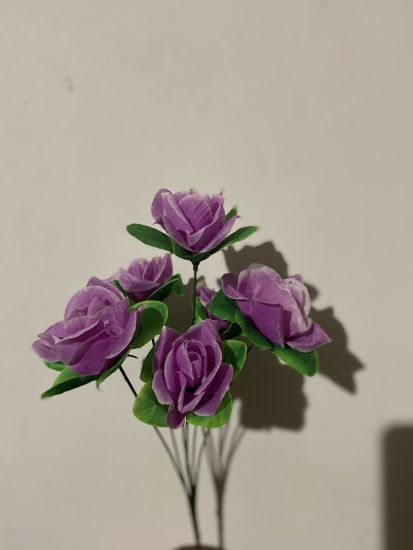 Штучні квіти Троянда з листочком 6 голів vv003610020