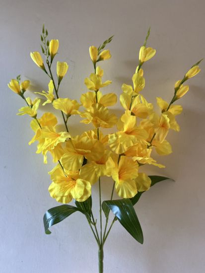 Штучні квіти Букет Гладіолус 5 ніжок  40 голів VV00220420
