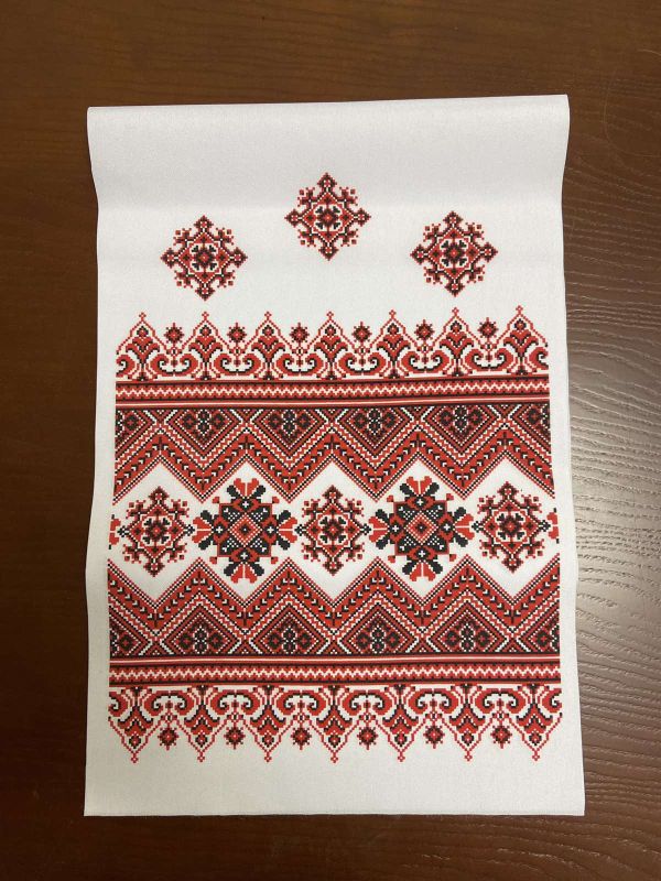 Ритуальні товари Рушник Вишивка орнамент 7-1 Матеріал Габардин 145*28 см