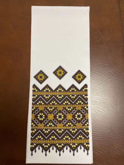Рушник Вишивка з люрексом  Матеріал Габардин 125*14 см