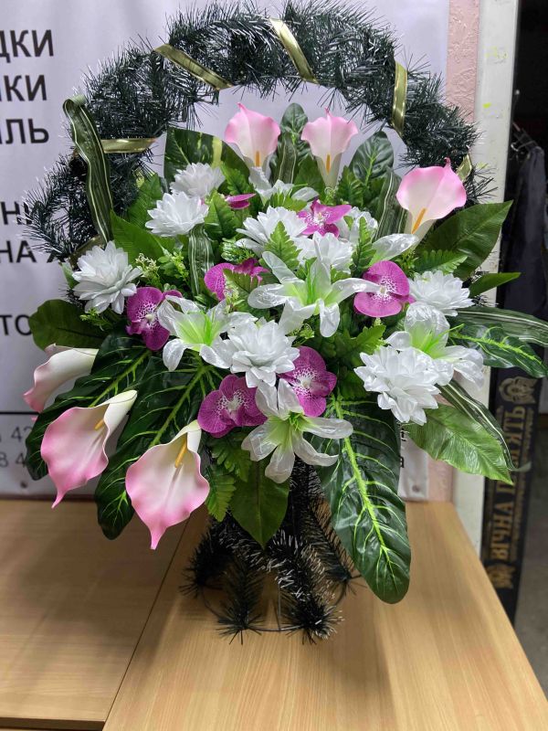 Ритуальні товари Корзина 403 ЛАТЕКС ЕЛІТ 100-70см