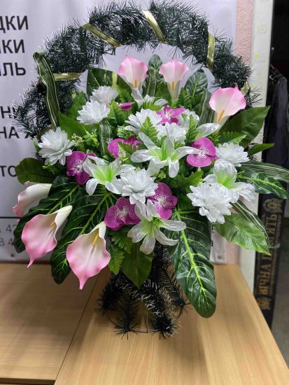 Ритуальні товари Корзина 403 ЛАТЕКС ЕЛІТ 100-70см