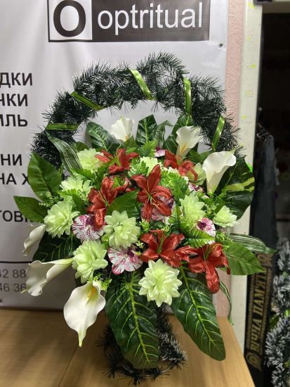 Ритуальні товари Корзина 403 ЛАТЕКС ЕЛІТ 100-70см