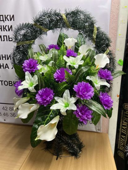 Ритуальні товари Корзина 403 ЛАТЕКС ЕЛІТ 100-70см