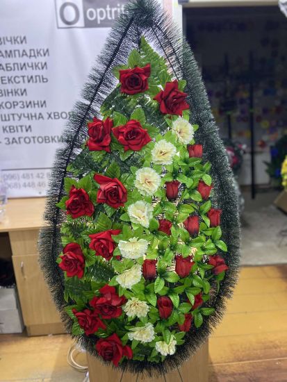 Ритуальні товари Вінок 324/7 Оксамит