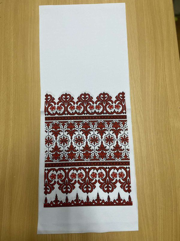 Ритуальні товари Рушник з Люрексом орнамент Пальма 145*28 см