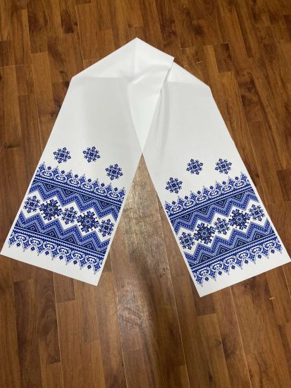 Ритуальні товари Рушник Габардин 200*40 см Орнамент 1