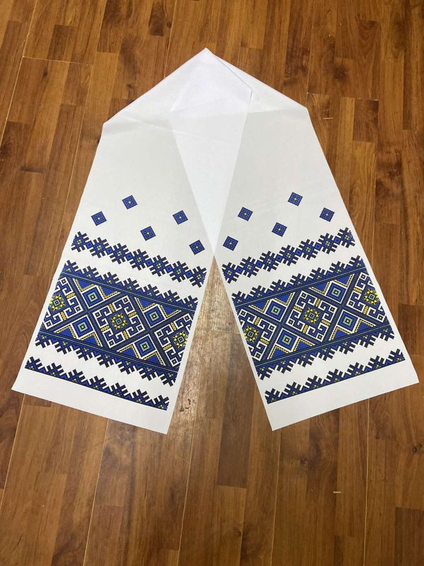 Ритуальні товари Рушник Габардин 200*40 см Орнамент 4 Ритуальні товари Рушник Габардин 200*40 см Орнамент 4