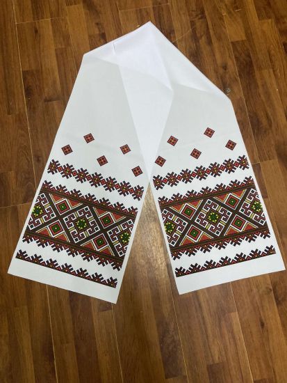 Ритуальні товари Рушник Габардин 200*40 см Орнамент 4