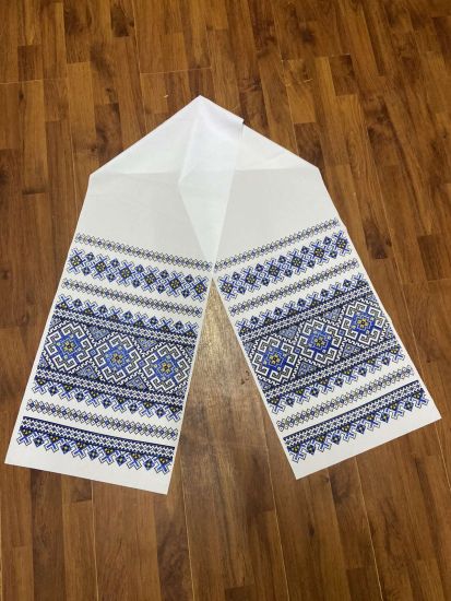 Ритуальні товари Рушник Габардин 200*40 см Орнамент 8 з Люрексом