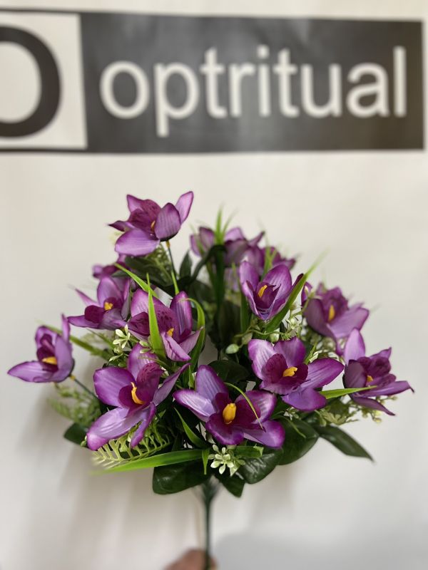 Штучні квіти Букет Орхідея 16 голів  ОА00285105