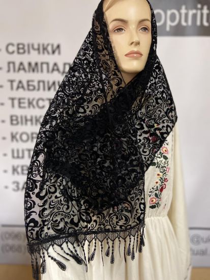 Ритуальні товари Шарф OP6276102 Вензель  150*40 см