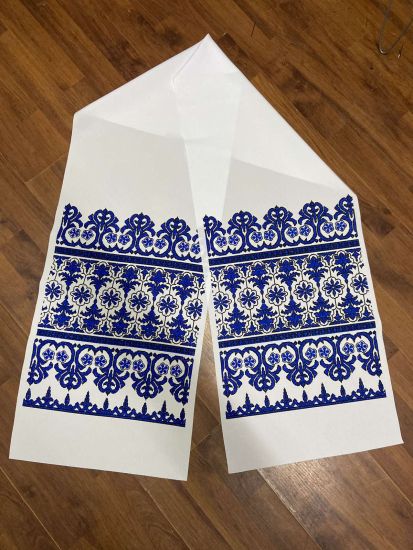 Ритуальні товари Рушник Друкований з люрексом 200-40 см орнамент Пальма