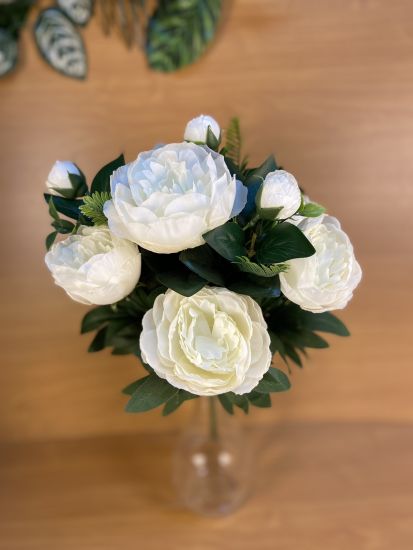 Штучні квіти Букет Піон з дітками 10 голів ОА 0023105