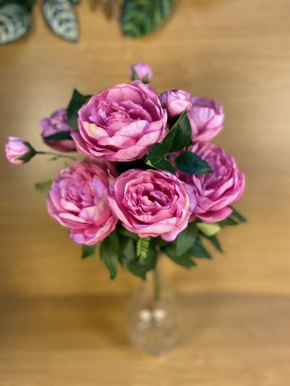 Штучні квіти Букет Піон з дітками 10 голів ОА 0023105